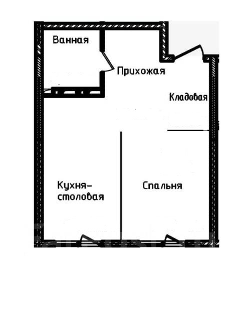 Квартира евродвушка на междуречье